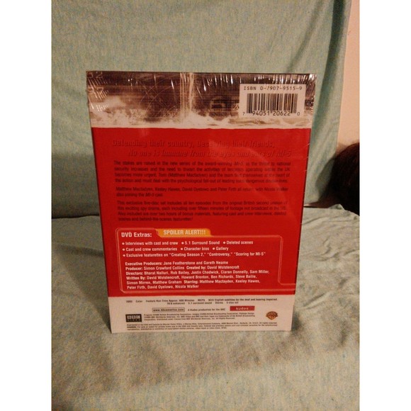 MI-5 Complete Volume 2 on 5-Disc DVD Set, 2005 BBC Video Warner Brothers (NEW) - Picture 2 of 2